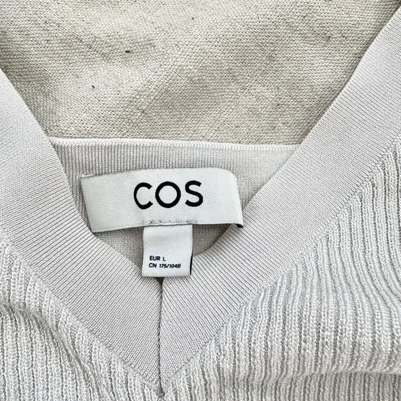 COS Knit Ribbed Bralette in “Subdued Ivory Tone” size L (EUR) - Picture 4 of 4